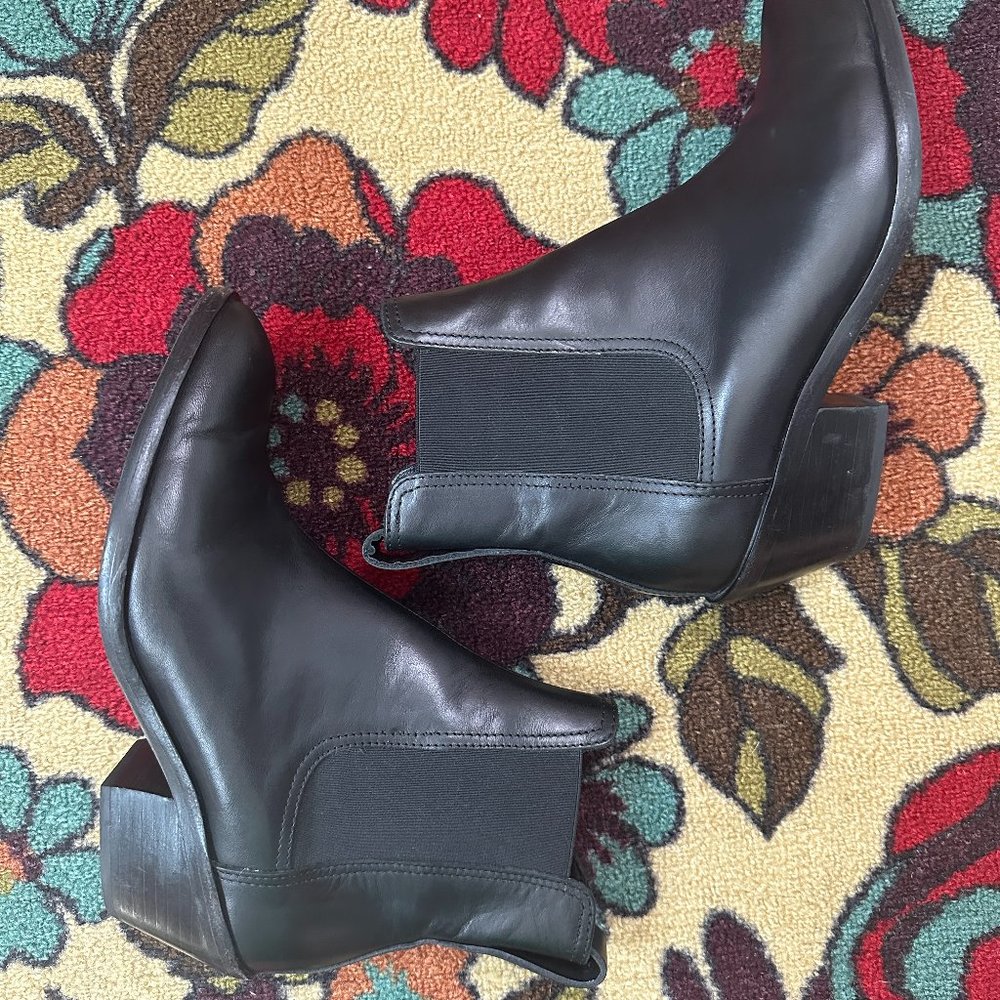 Rag & Bone Women's Black Leather Chelsea Ankle Boots, Size 36.5 (6.5 US)